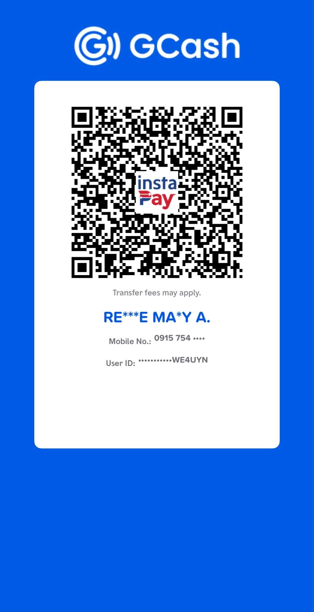 GCash payment QR