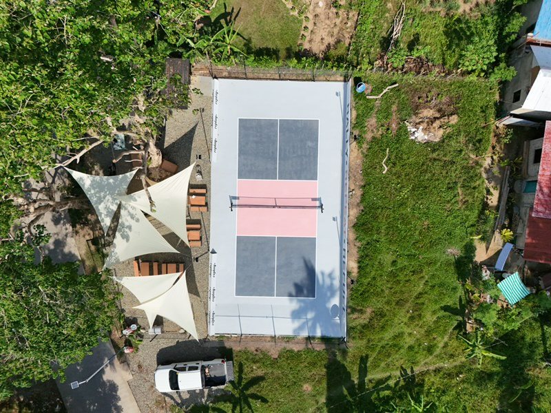 Replay private pickleball court from above
